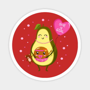 avocado mum girl Magnet